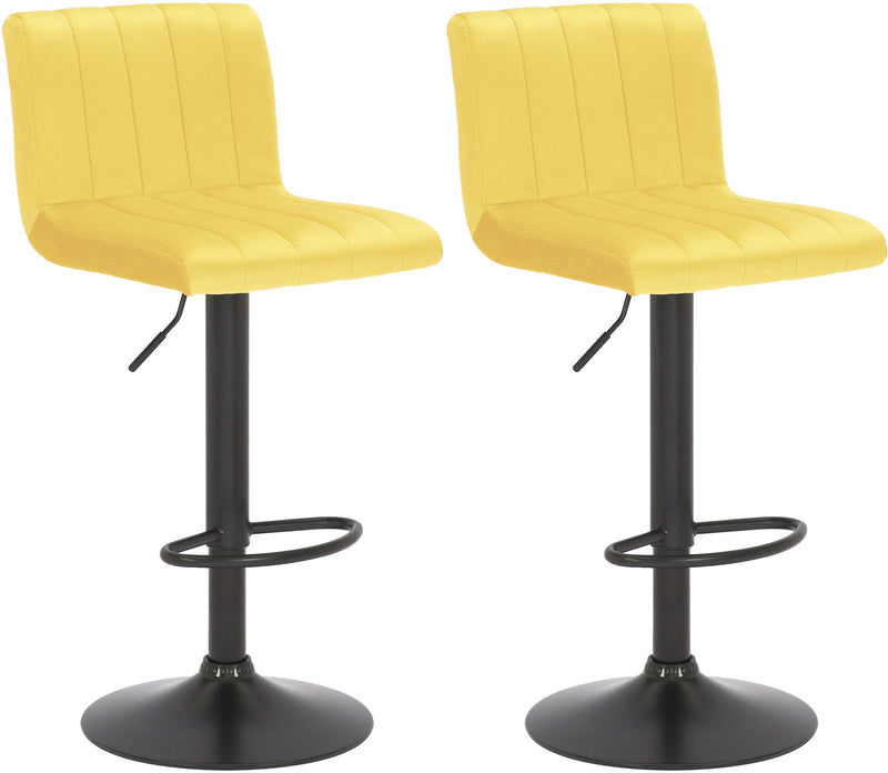 Set of 2 bar stools Jamie velvet