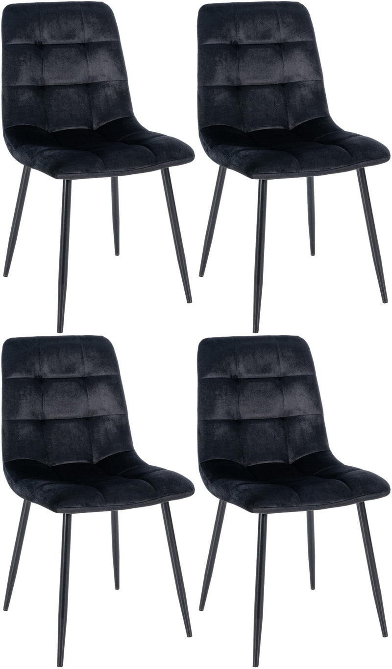 Set of 4 Tilde dining chairs