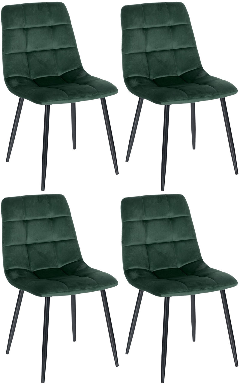 Set of 4 Tilde dining chairs