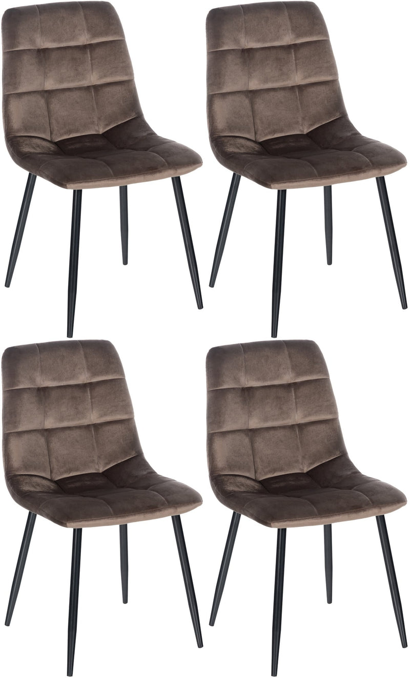 Set of 4 Tilde dining chairs