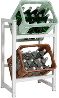 Beverage crate stand stack