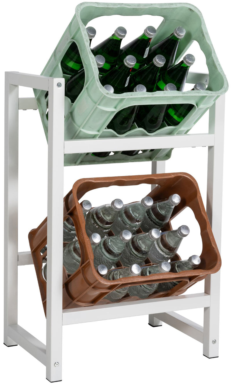 Beverage crate stand stack