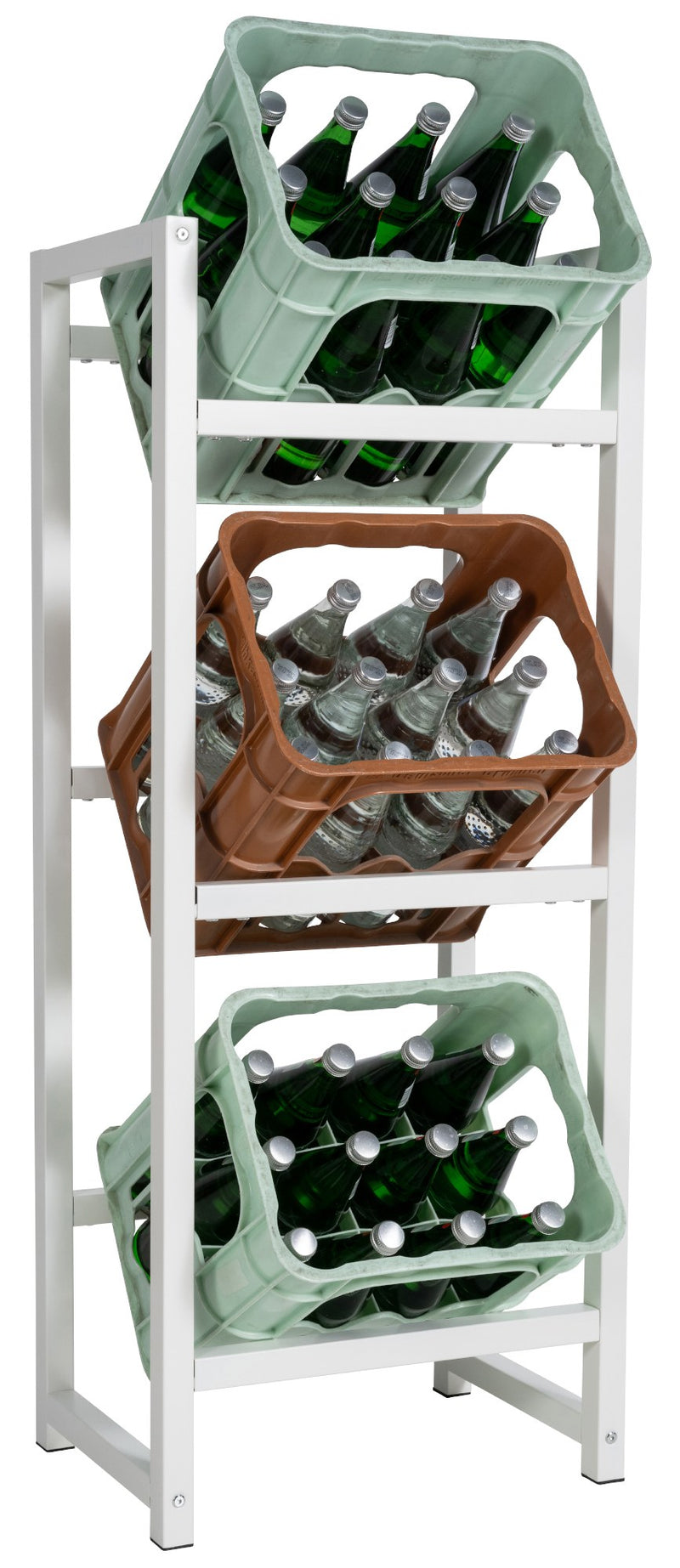 Beverage crate stand stack