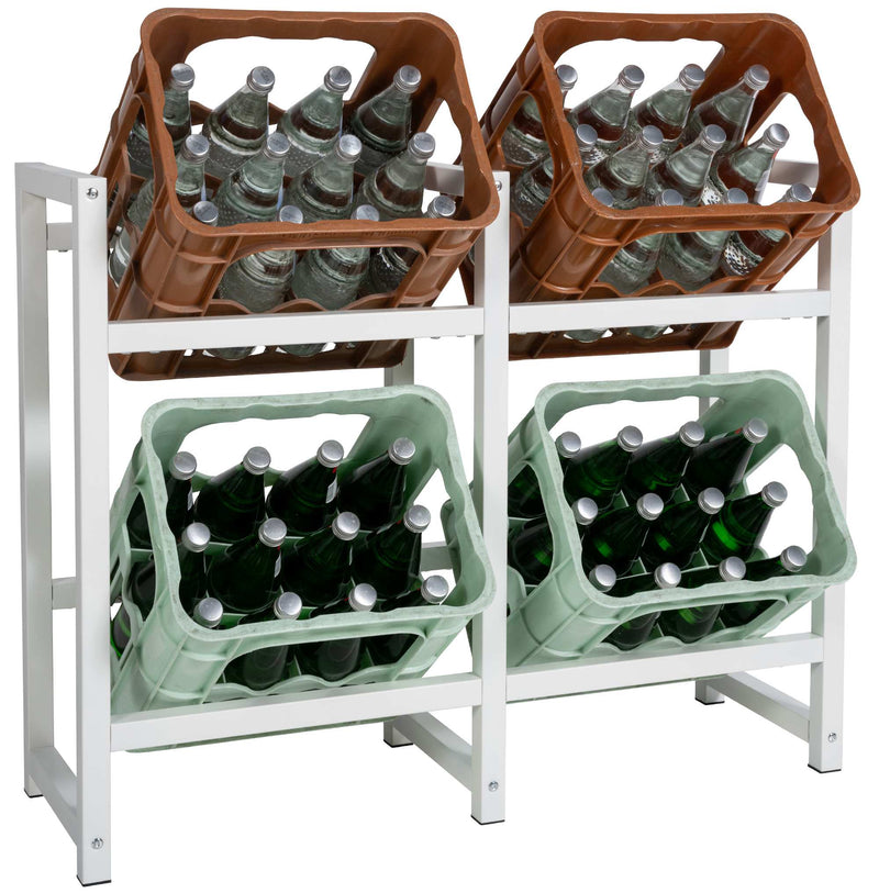 Beverage crate stand stack