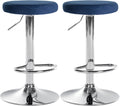 Set of 2 bar stools Ponte velvet