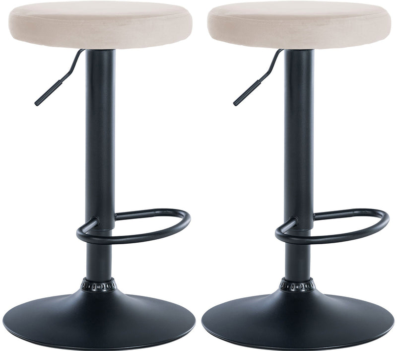 Set of 2 bar stools Ponte velvet