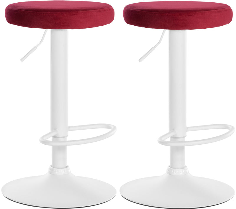 Set of 2 bar stools Ponte velvet