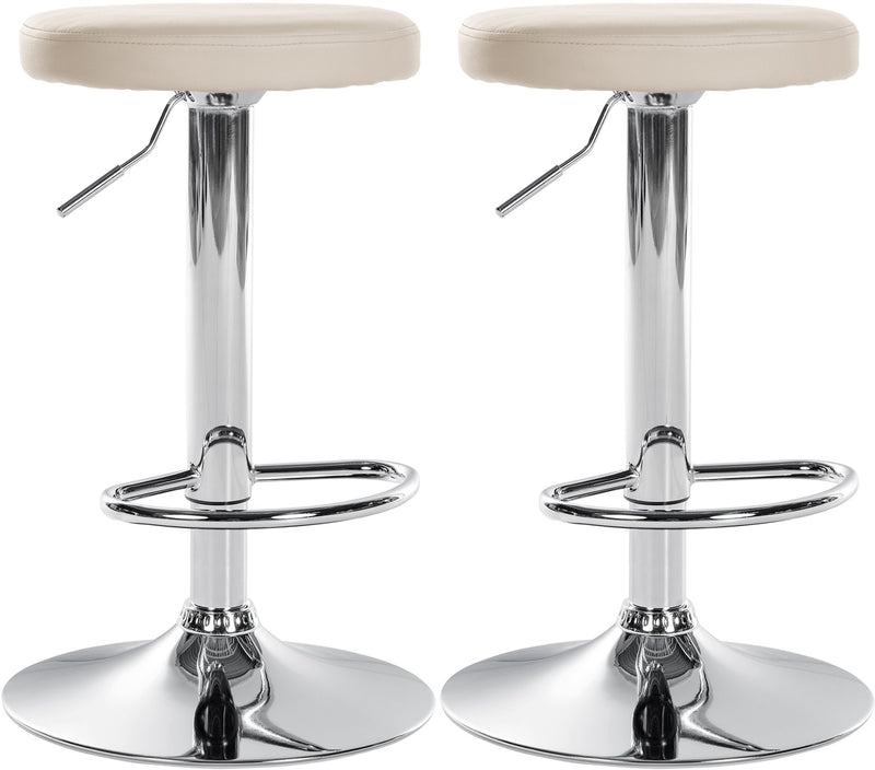 Set of 2 bar stools Ponte faux leather