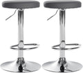 Set of 2 bar stools Ponte faux leather