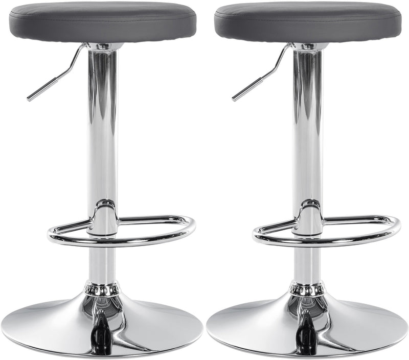 Set of 2 bar stools Ponte faux leather