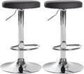 Set of 2 bar stools Ponte faux leather