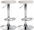 Set of 2 bar stools Ponte faux leather