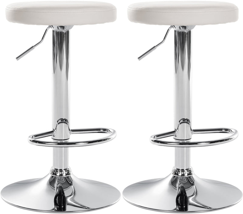 Set of 2 bar stools Ponte faux leather