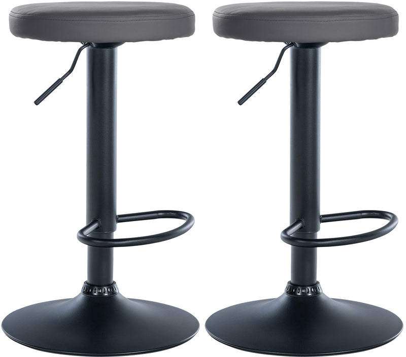 Set of 2 bar stools Ponte faux leather