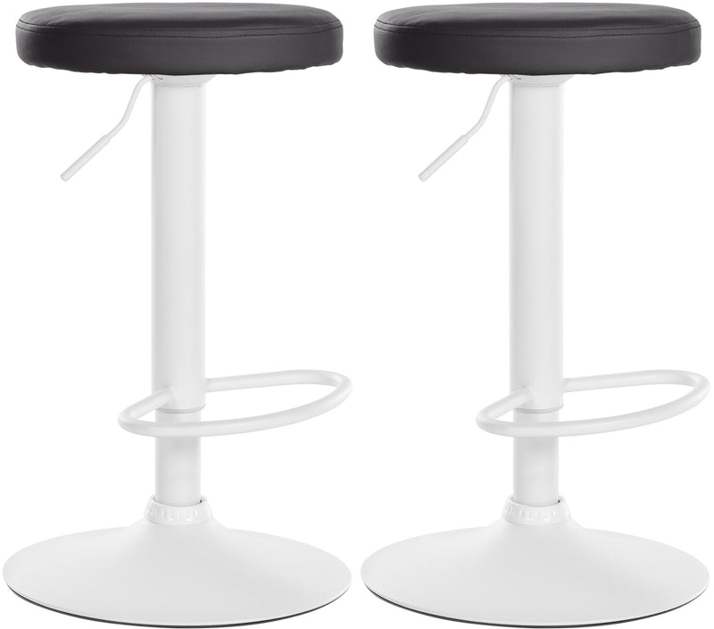 Set of 2 bar stools Ponte faux leather