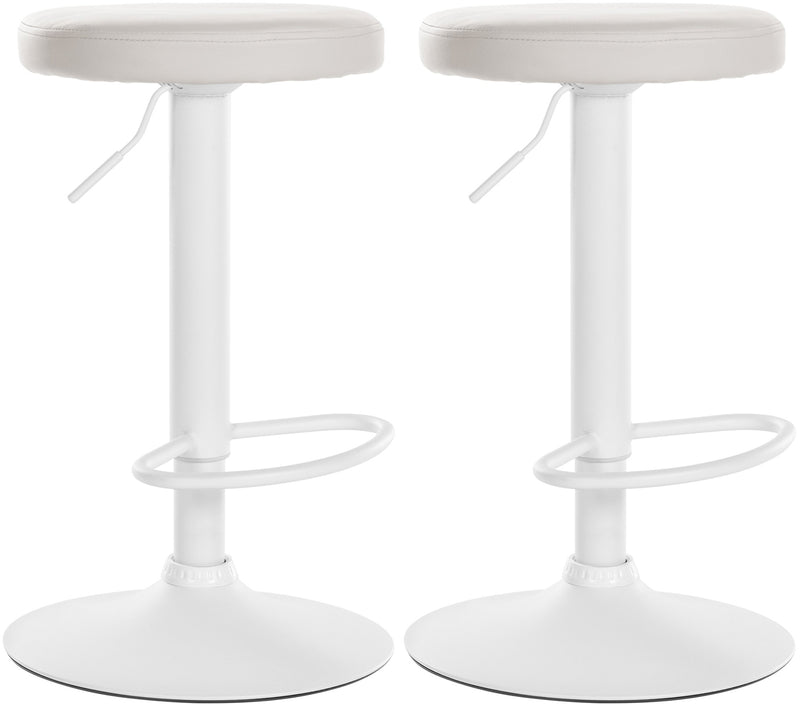 Set of 2 bar stools Ponte faux leather