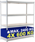 Heavy duty shelf 160x60x180 cm