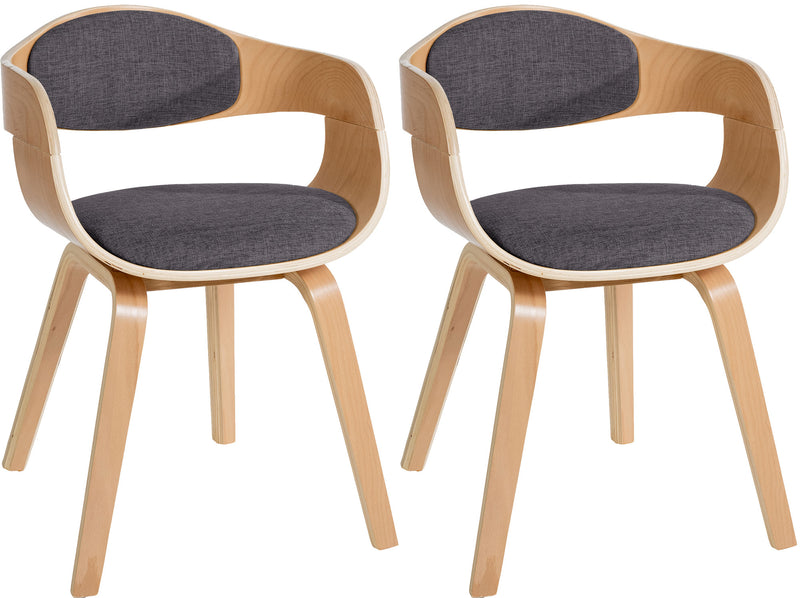 Set of 2 chairs Kingston fabric