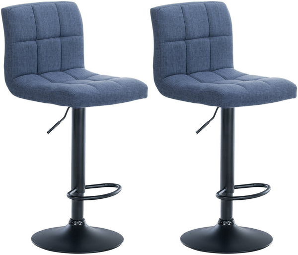 Set of 2 bar stools Calma fabric