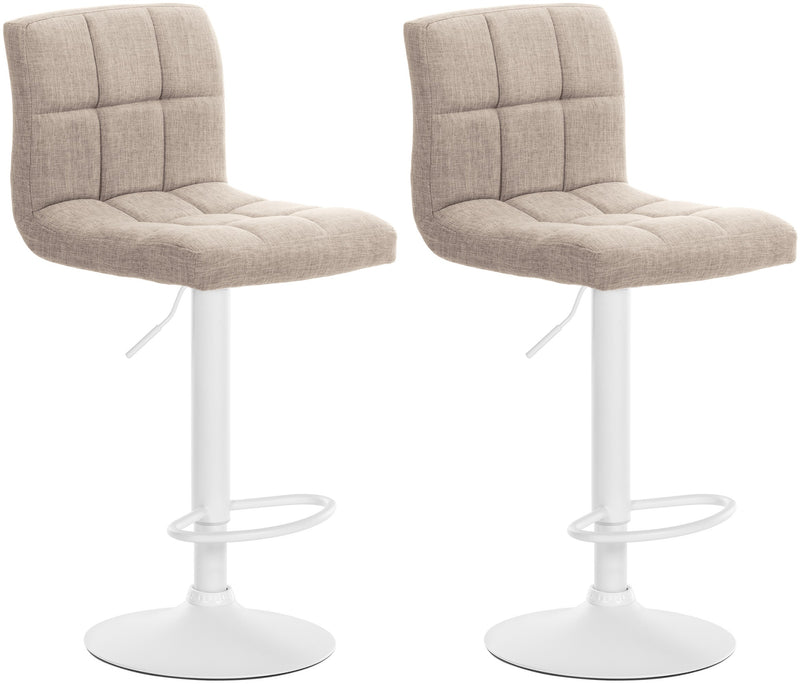 Set of 2 bar stools Calma fabric