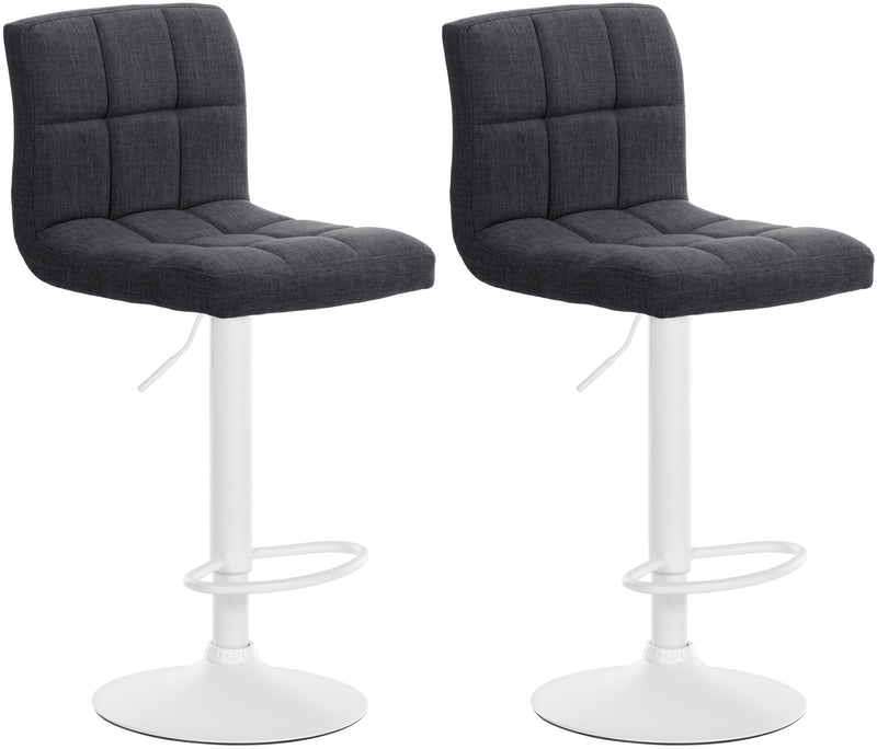 Set of 2 bar stools Calma fabric