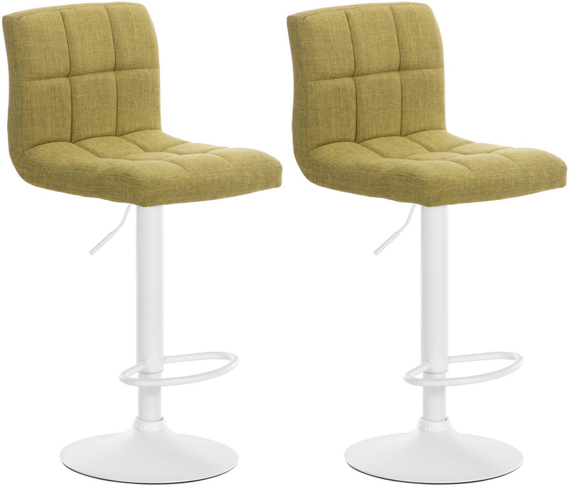 Set of 2 bar stools Calma fabric