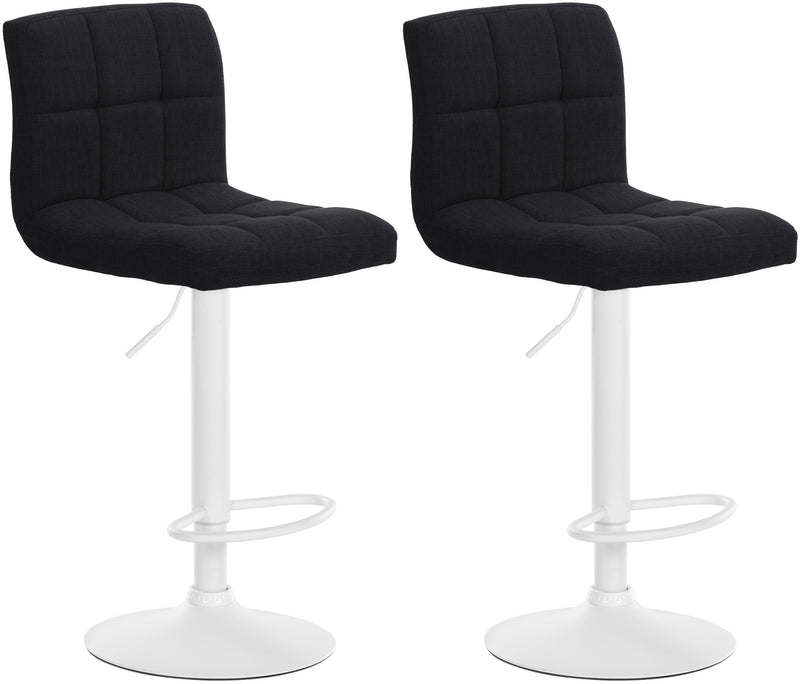 Set of 2 bar stools Calma fabric