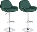 Set of 2 bar stools Braga velvet