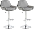 Set of 2 bar stools Braga velvet