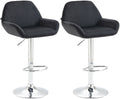 Set of 2 bar stools Braga velvet