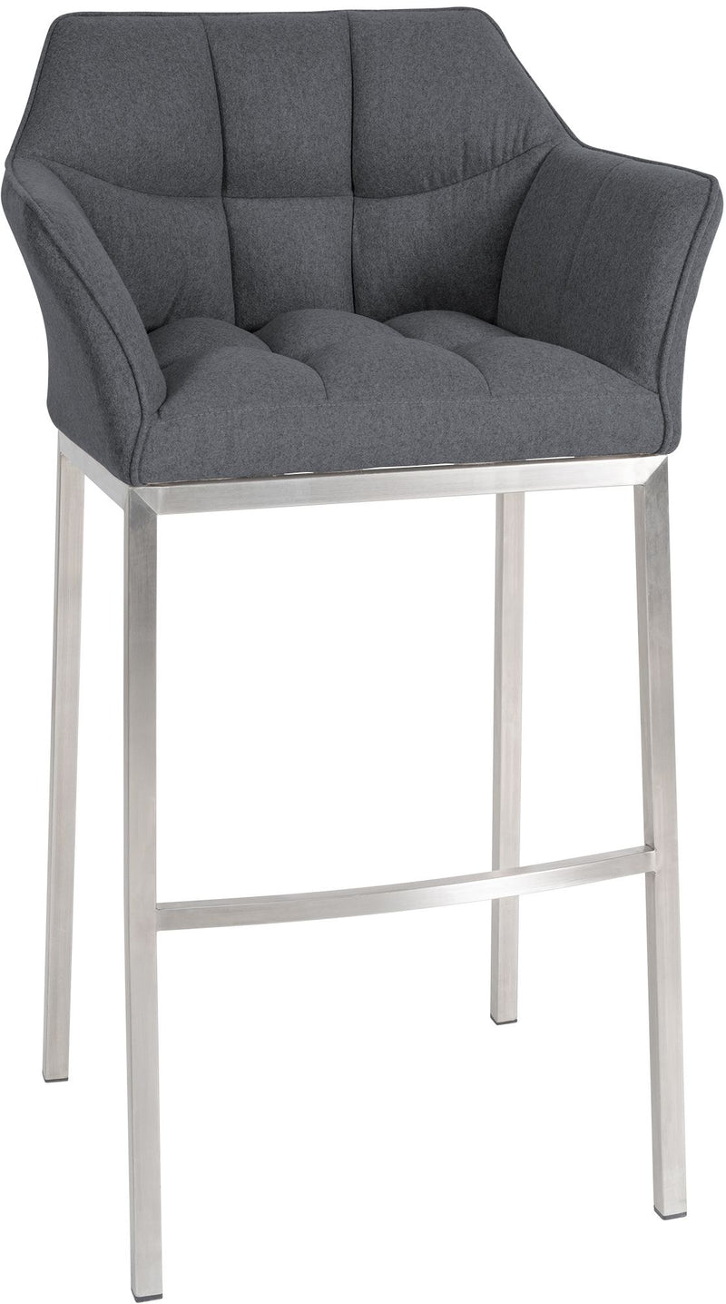 Bar stool Damaso felt cover with four-legged frame