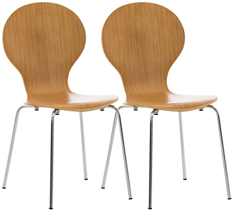 2x DIEGO ergonomische stapelstoelen