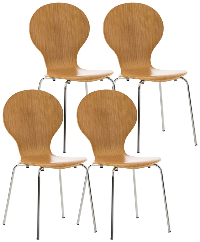 4x stacking chair DIEGO