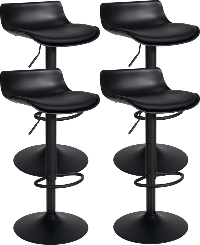 Set of 4 Aveiro faux leather bar stools