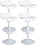 Set of 4 Aveiro faux leather bar stools