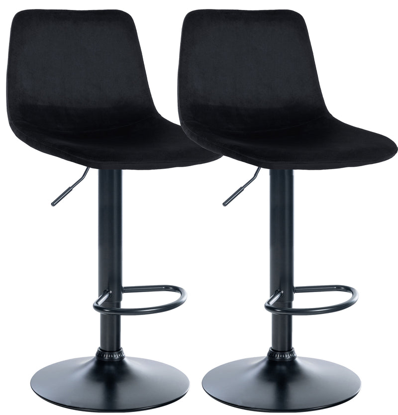 Set of 2 bar stools Divo velvet