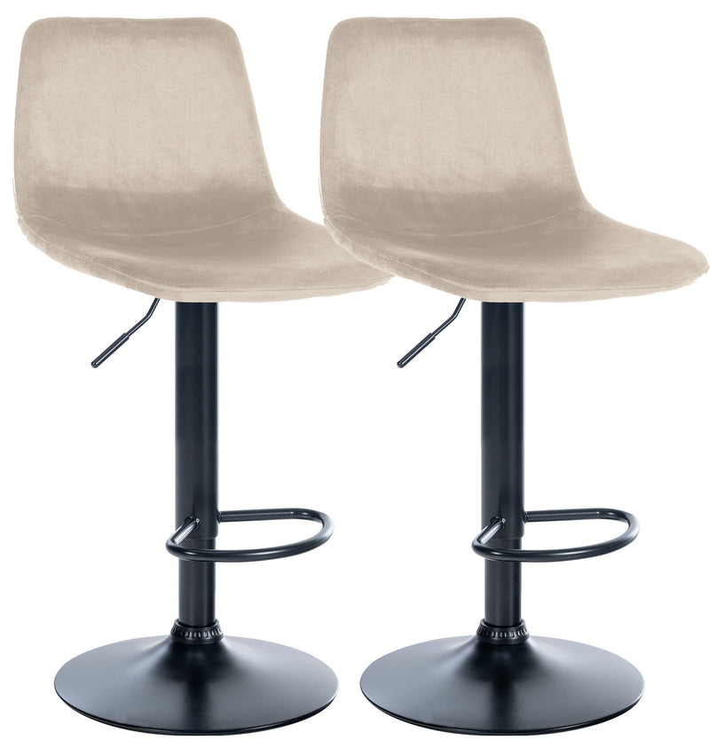 Set of 2 bar stools Divo velvet