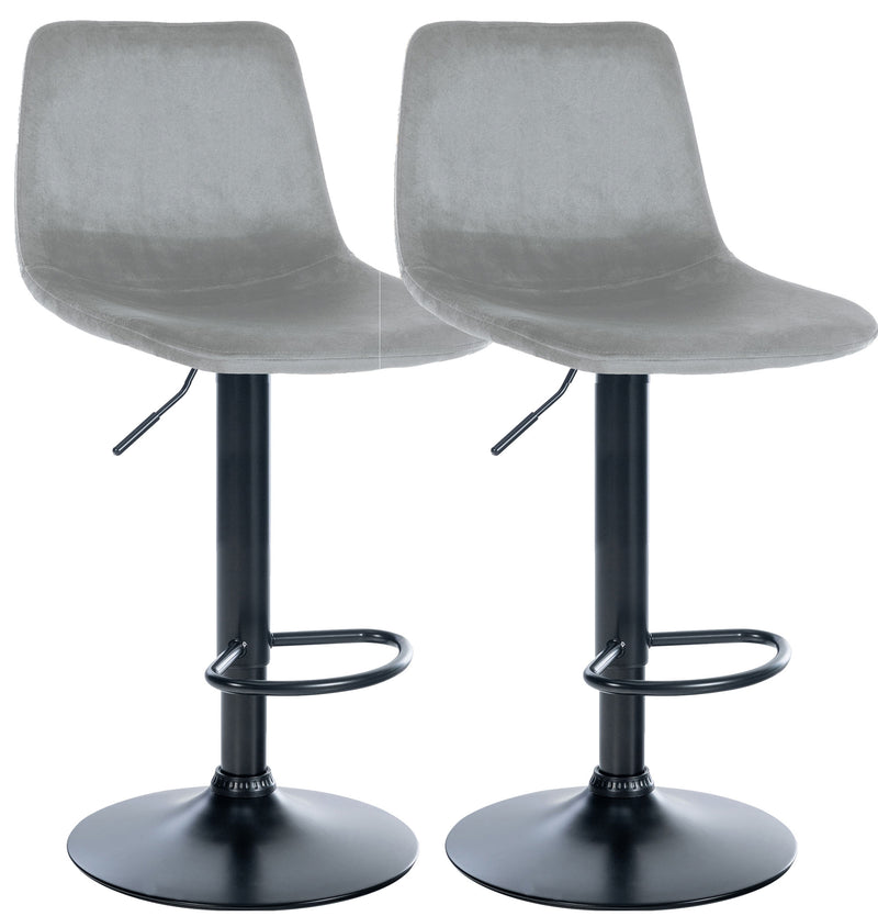 Set of 2 bar stools Divo velvet