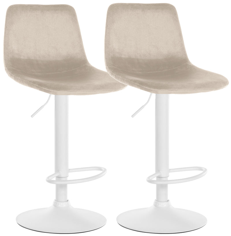 Set of 2 bar stools Divo velvet