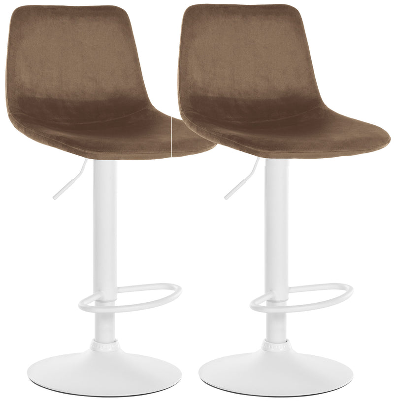 Set of 2 bar stools Divo velvet