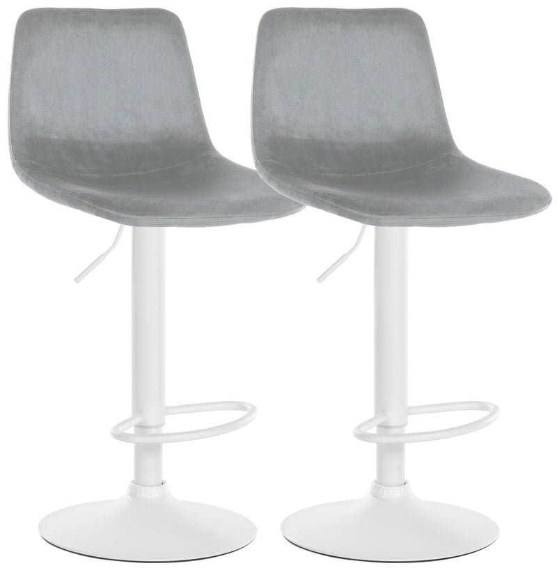 Set of 2 bar stools Divo velvet