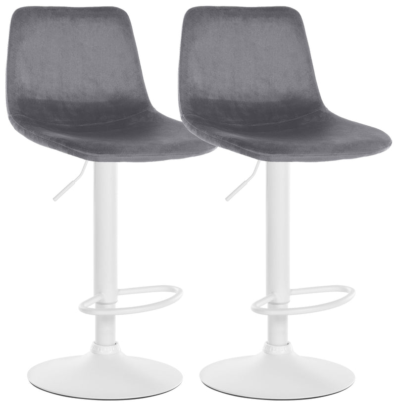 Set of 2 bar stools Divo velvet