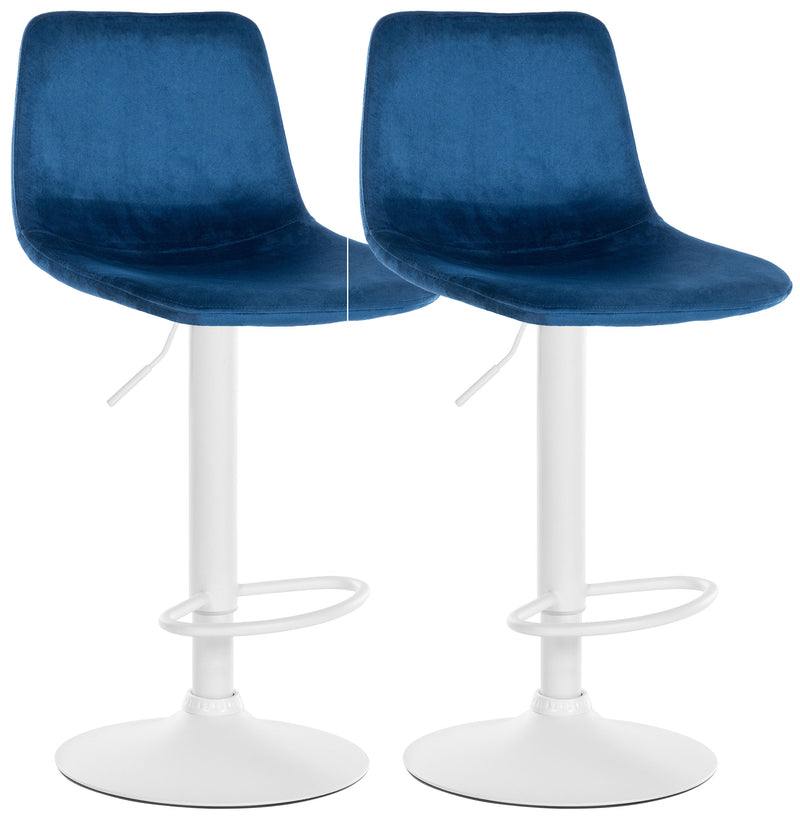 Set of 2 bar stools Divo velvet