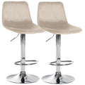 Set of 2 bar stools Divo velvet