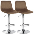 Set of 2 bar stools Divo velvet