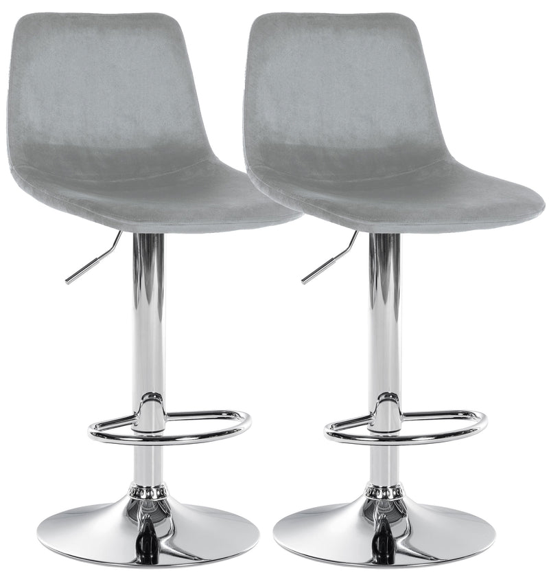 Set of 2 bar stools Divo velvet