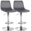 Set of 2 bar stools Divo velvet