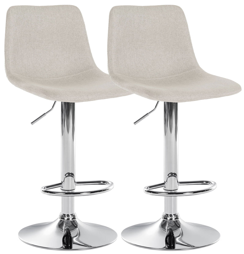 Set of 2 bar stools Divo fabric