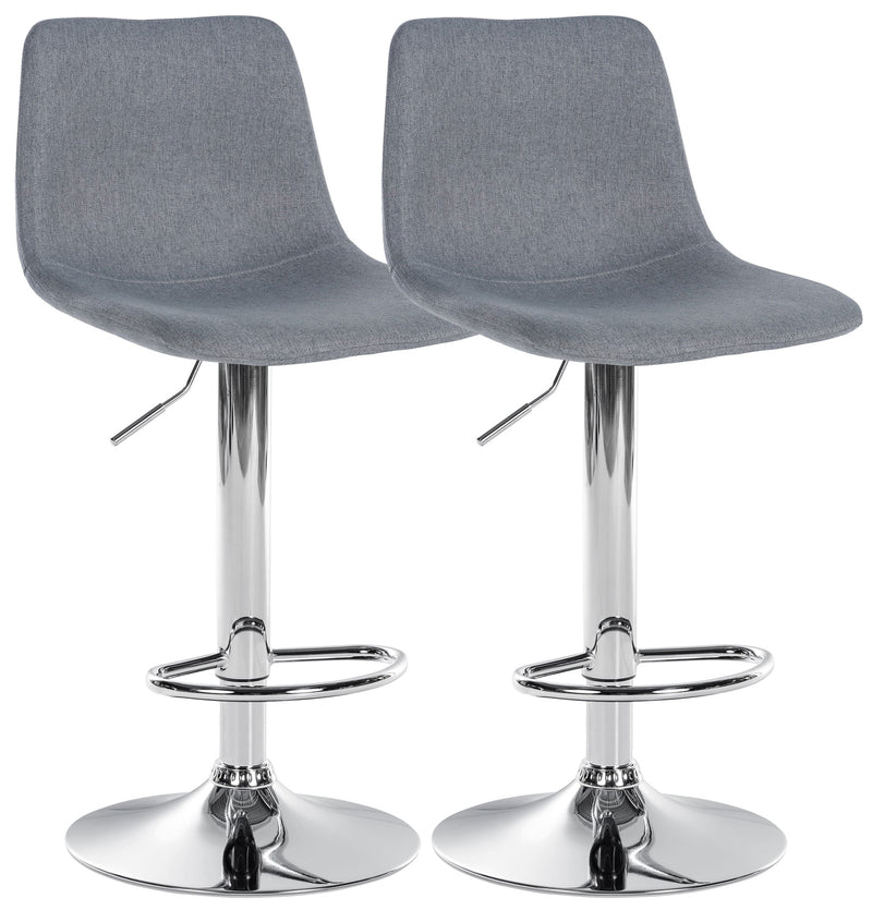 Set of 2 bar stools Divo fabric