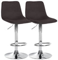 Set of 2 bar stools Divo fabric